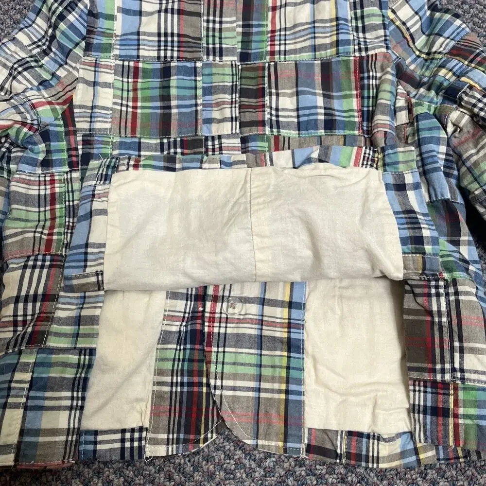 The Children's Place Boys Patchwork Madras Blazer Size 24 months